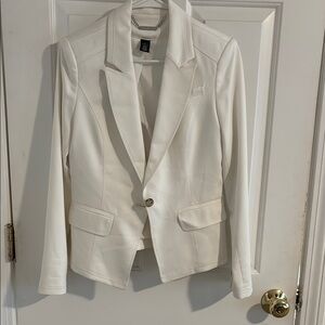 Elegant White Women's Blazer
